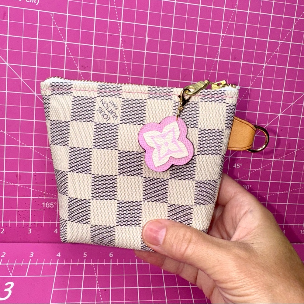 💗💖 Damier Azure zipper makeup cosmetic Pouch small wallet